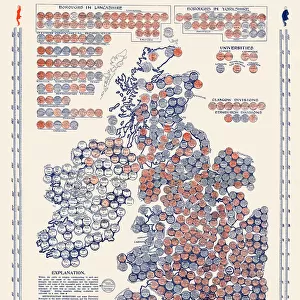 The Illustrated London News Election Map - 1906