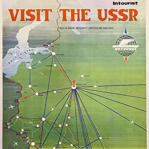 Intourist poster, Visit the USSR
