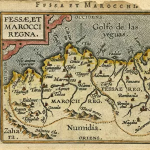 Map of Morocco, 1601