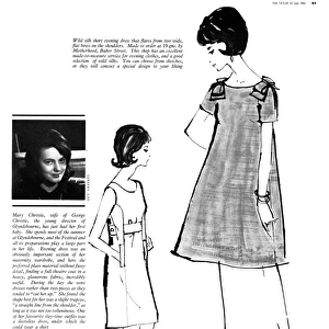 Maternity fashion, 1961