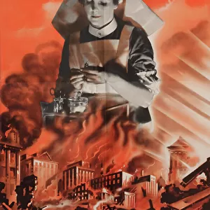 Recruitment poster, Nursing is Vital War Work, WW2