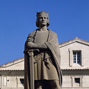 Statue of King Alfonso III of Aragon (1265-1291) called