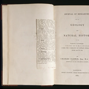 Title page of Darwins Researches