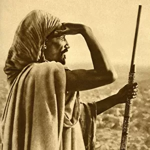 Tribesman in the desert, Algeria, North Africa