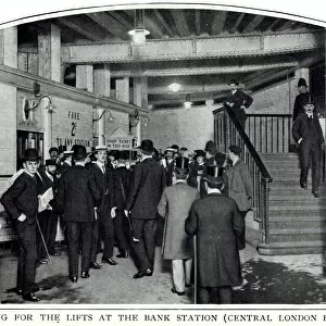 Underground railway, Bank Station, London 1903