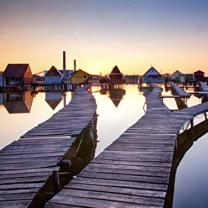 Bokod Floating Village, Oroszlany, Hungary, Europe