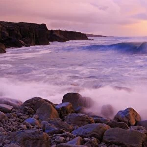 The Burren coastline near Doolin, County Clare, Munster, Republic of Ireland, Europe