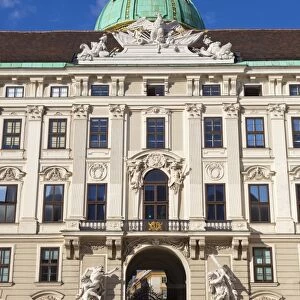 Facade of Michaelertor Gate, Hofburg Palace, UNESCO World Heritage Site, Vienna, Austria