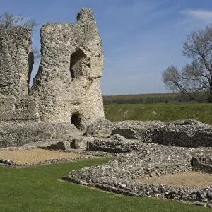 Ludgershall Castle, an 11th century fortress of flintstone construction
