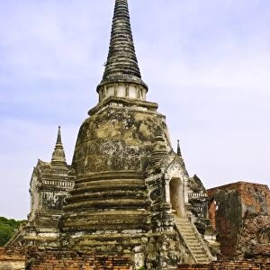 Phra Vihan Luang in Wat Phra Si San Phet, Ayutthaya, UNESCO World Heritage Site