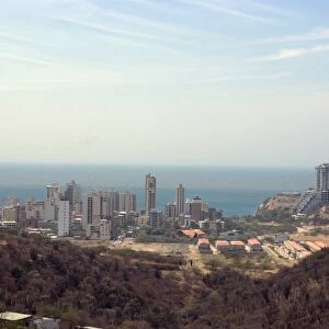 View of holiday condominiums, Santa Marta, Colombia, South America