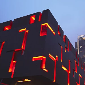 Modern architecture with Ritz-Carlton hotel, Guangzhou, Guangdong Province, China