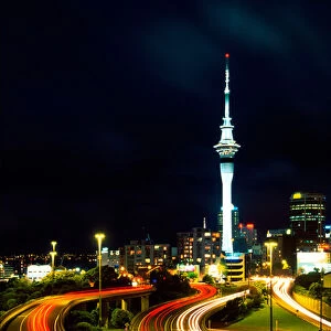 Motorways and Skytower, Auckland