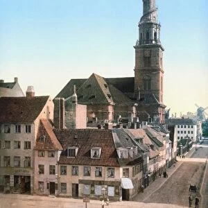 COPENHAGEN: CHURCH, c1895. View of the Church of Our Savior in Copenhagen, Denmark