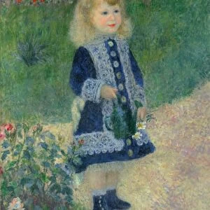RENOIR: GIRL, 1876. Girl with a Watering Can. Oil on canvas, Pierre-Auguste Renoir