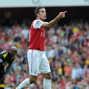 Robin van Persie (Arsenal). Arsenal 3: 0 Bolton Wanderers. Barclays Premier League