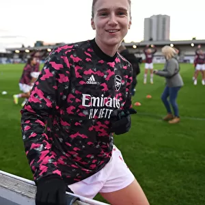 Vivianne Miedema (Arsenal) warms up before the match. Arsenal Womens 5