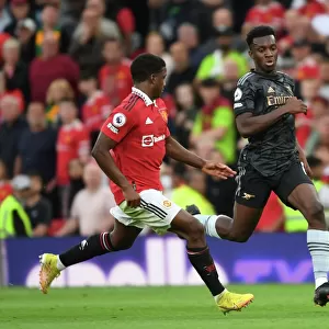 Young Stars Clash: Nketiah vs Malacia in Manchester United vs Arsenal Premier League Showdown (2022-23)