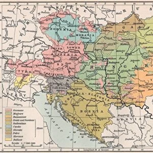 Austria Hungary 1911 Distribution of Races in Austria-Hungary from the