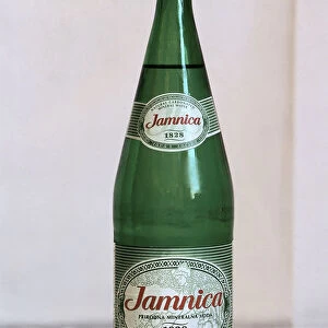 Croatia, bottle containing Jamnica mineral water