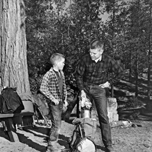 Father And Son Go Backpacking