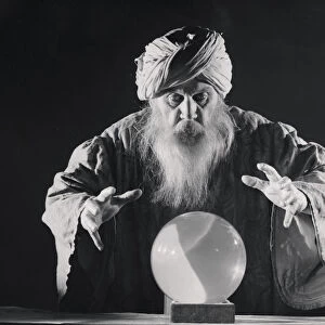 Fortuneteller and his crystal ball