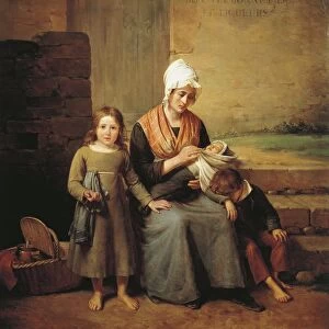 France, Lyon, The poor mother