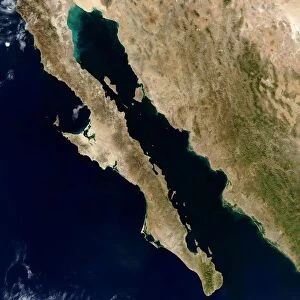 Gulf of California, satellite view