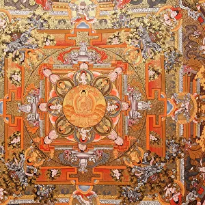 Mandala on a thangka