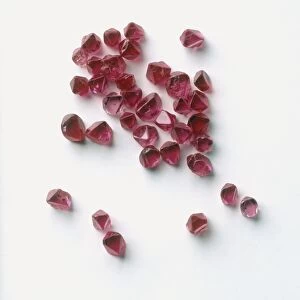 Pieces of red spinel