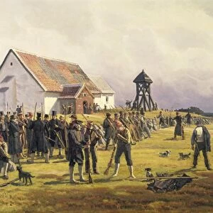 Waiting for the Enemy by Hans Smidth, 1893
