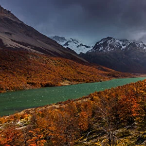 Autumn in Patagonia, Argentina, Madre lake