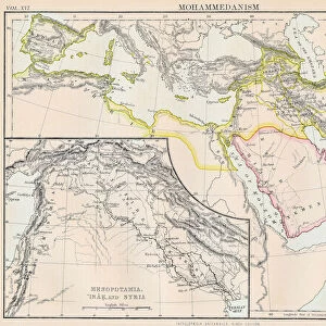 Mohammedan empire map 1883