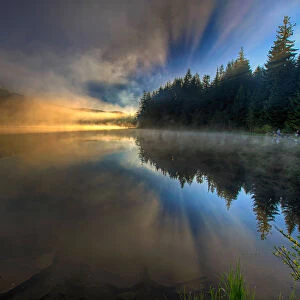 Sunrise at Trillium Lake, Oregon