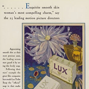 Advertisement for Lux toilet soap (colour litho)