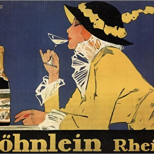 advertising for sparkling wine Sohnlein Rheingold, 1910s (poster)