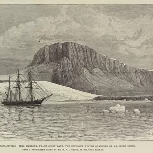 Arctic Exploration, Eira Harbour, Franz Josef Land, the Supposed Winter Quarters of Mr Leigh Smith (engraving)