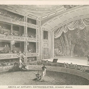 Arena of Astleys Amphitheatre, Surrey Road (engraving)