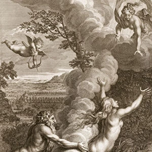 Arethusa Pursued by Alpheus and Turned into a Fountain, 1731 (engraving)
