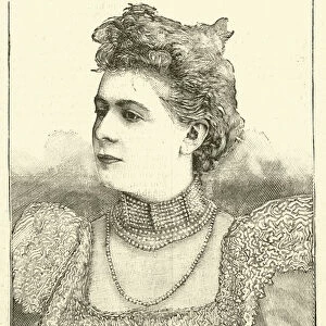 Armande Cassive, French actress (engraving)