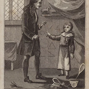 Blaise Pascal as a boy (engraving)