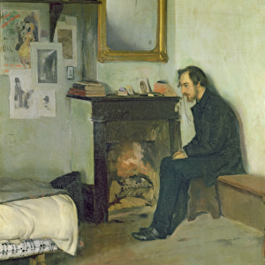 The Bohemian (portrait of Erik Satie in his studio in Montmartre), 1891 (oil on canvas)