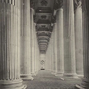 The Colonnade of the Peristyle (b / w photo)