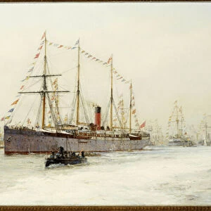 The Diamond Jubilee Review of 1897 (oil on canvas)