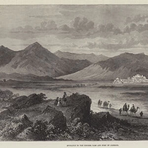 Entrance to the Khyber Pass and Fort of Jamrood (engraving)