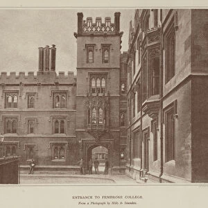 Entrance to Pembroke College (engraving)
