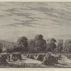 Exhibition of Modern British Art, a Corn-Field, Evening (engraving)