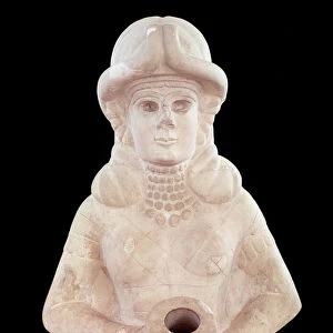 Fertility goddess, from Mari, Middle Euphrates (stone) (detail)