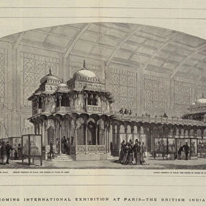 The Forthcoming International Exhibition at Paris, the British Indian Pavilion (engraving)