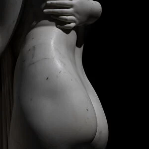 The three Graces, 1812-17, detail of the back and hand (marble)